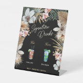 Havanna Nights Kubanische Unterschrift Drinks Sockelschild (Vorderseite)
