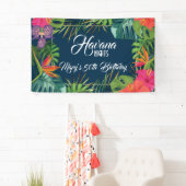 Havanna Nights Tropical Birthday Banner (Insitu)