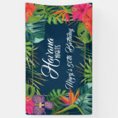 Havanna Nights Tropical Birthday Banner (Vertikal)