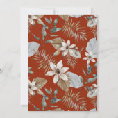 Havanna Nights Tropical Kuban 30. Geburtstag Einladung (Rückseite)