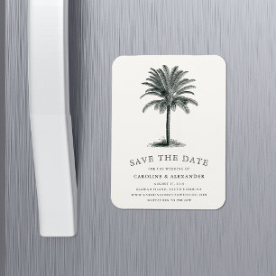Havanna Palme Save the Date Magnet