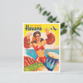 Havanna Vintage Reise Postkarte (Stehend Vorderseite)