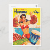 Havanna Vintage Reise Postkarte (Vorne/Hinten)