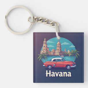 Havanna Vintage Retro Reise Schlüsselanhänger