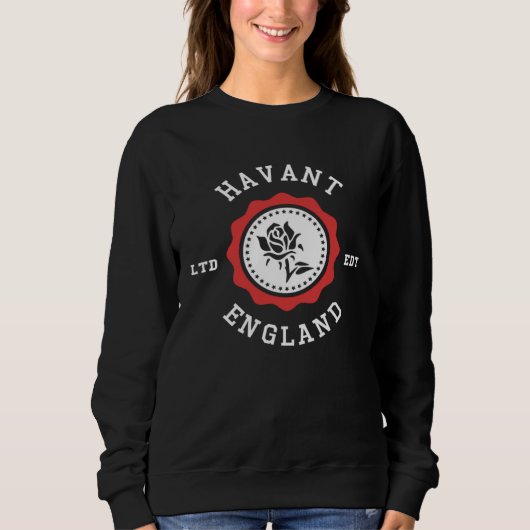 HAVANT England Rose Badge Sweatshirt (Vorderseite)