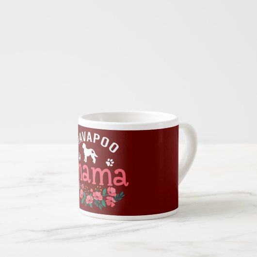 Havapoo Mama gibt Womens Mama Havapoo Dog Liebhabe Espressotasse (Vorderseite Rechts)