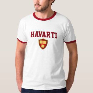 Havarti-Käse-Liebhaber-Hochschulspoof-Uni-T-Shirt T-Shirt