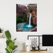 Havasu Falls Arizona Travel Poster (Heimbüro)