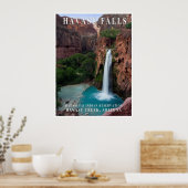 Havasu Falls Arizona Travel Poster (Küche)