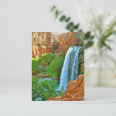Havasu Falls Canyon Postkarte (Stehend Vorderseite)