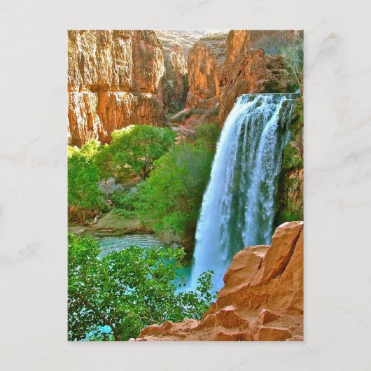 Havasu Falls Canyon Postkarte (Vorderseite)