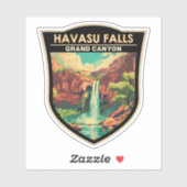 Havasu Falls Grand Canyon Kunst, Dichtung und Musi Aufkleber (Blatt)