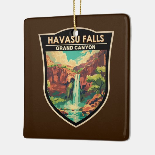 Havasu Falls Grand Canyon Kunst, Dichtung und Musi Keramikornament (Links)