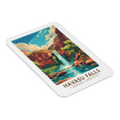 Havasu Falls Grand Canyon Kunst, Dichtung und Musi Magnet (Rechte Seite)