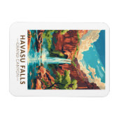 Havasu Falls Grand Canyon Kunst, Dichtung und Musi Magnet (Horizontal)
