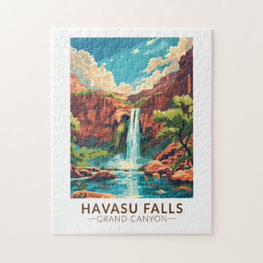 Havasu Falls Grand Canyon Kunst, Dichtung und Musi Puzzle (Vertikal)