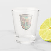 Havasu Falls Grand Canyon Kunst, Dichtung und Musi Schnapsglas (Rückseite)