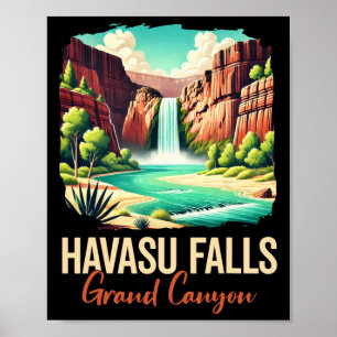 Havasu Falls Grand Canyon Wandern Klettern Havasup Poster