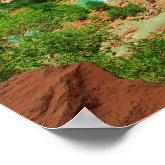 Havasu Falls Poster (Ecke)