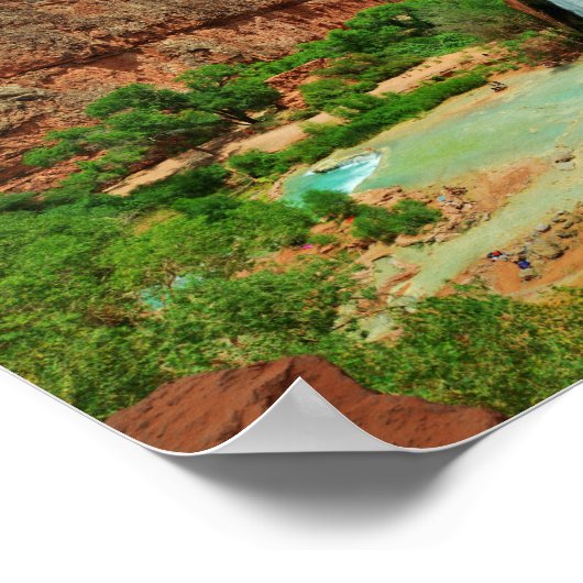 Havasu Falls Poster (Ecke)