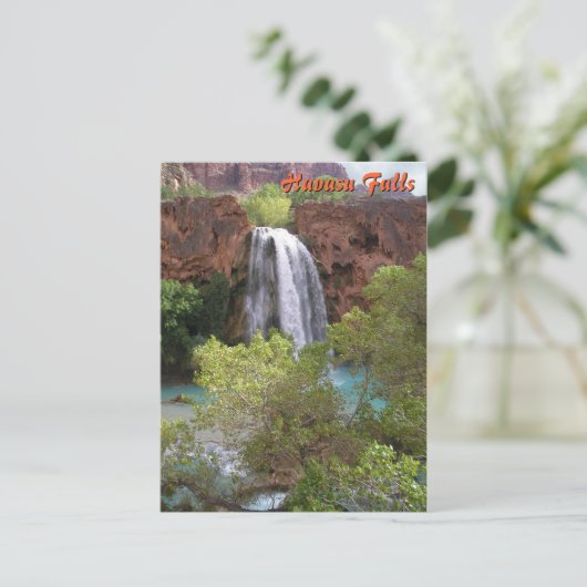 Havasu Falls Postkarte (Stehend Vorderseite)