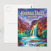 Havasu Falls USA Postkarte (Vorne/Hinten)