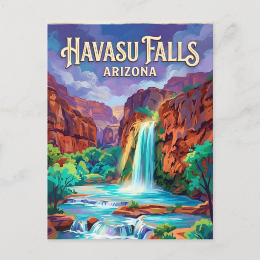 Havasu Falls USA Postkarte (Vorderseite)