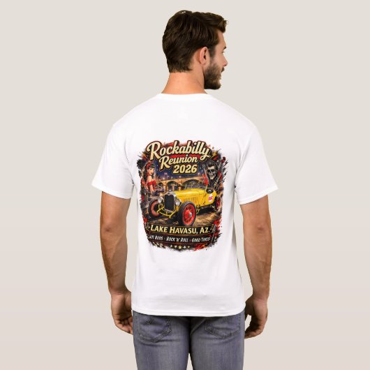 Havasu Rockabilly Reunion 2026 T-Shirt (Schwarz voll)