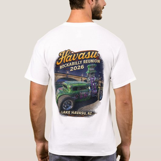 Havasu Rockabilly Reunion 2026 T-Shirt (Rückseite)