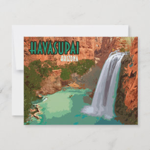 Havasupai Indian Reservation Arizona Flachkarte