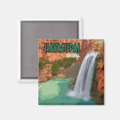 Havasupai Indian Reservation Arizona Mooney Falls Magnet (Vorderseite/Rückseite)