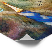 Havdalah Candle Hebrew Gebet Texte Kunst, Dichtung Poster (Ecke)