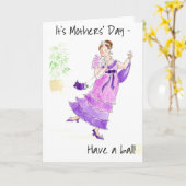 'Have a Ball' Mother's Day Greeting Card Karte (Gelbe Blume)