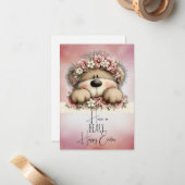 Have a BEARY Happy Easter  Mitteilungskarte (Vorderseite/Rückseite Beispiel)