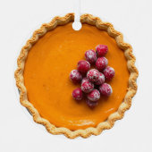 Have a Berry Nice Christmas | Pumpkin Pie Ornament Aus Metall (Vorderseite)