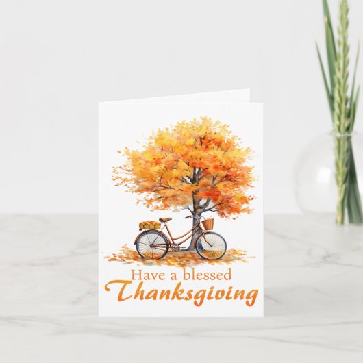 Have a Blessed Thanksgiving Greeting Card Dankeskarte (Vorderseite)