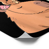 Have A Cappy New Year 2026 Capybara Max Rizz Funny Poster (Ecke)