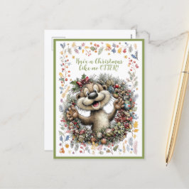 Have A Christmas Like No OTTER! Feiertagspostkarte