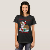 Have A Doggone Merry Christmas Bulldog Xmas Lights T-Shirt (Vorne ganz)