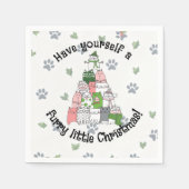 Have a furry little Christmas Serviette (Vorderseite)