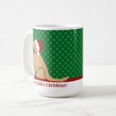 Have a Golden Christmas Green Mug Kaffeetasse (Vorderseite Links)
