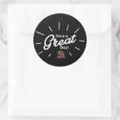 Have A Great Day Sticker (Black) (Tasche)