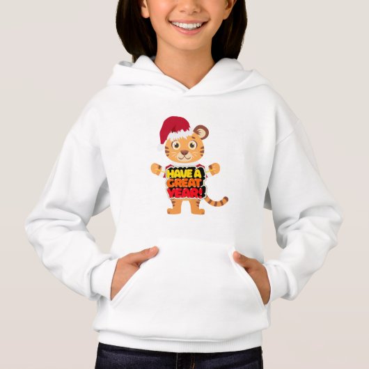Have a Great Year – Positive Greeting Typography  Hoodie (Vorderseite)