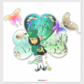 "Have a Happy St. Patrick's Day" Leprechaun  Aufkleber (Blatt)