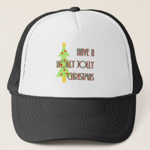 have a holly jolly christmas mid century modern truckerkappe