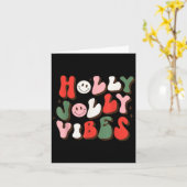 Have A Holly Xmas Jolly Christmas Vibes Karte (Gelbe Blume)