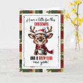 Have a Latte Fun This Christmas Reindeer Karte (Gelbe Blume)