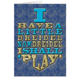 "Have a Little Dreidel" Hanukkah Card w Envelope