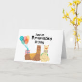 Have a Llamazing Birthday Karte (Gelbe Blume)