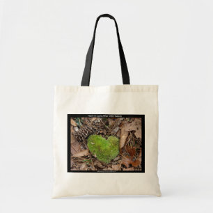 Have a Love Affair with Nature Moss Heart Gifts Tragetasche